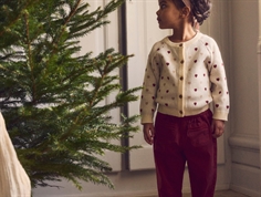 Lil Atelier turtledove heart strik cardigan